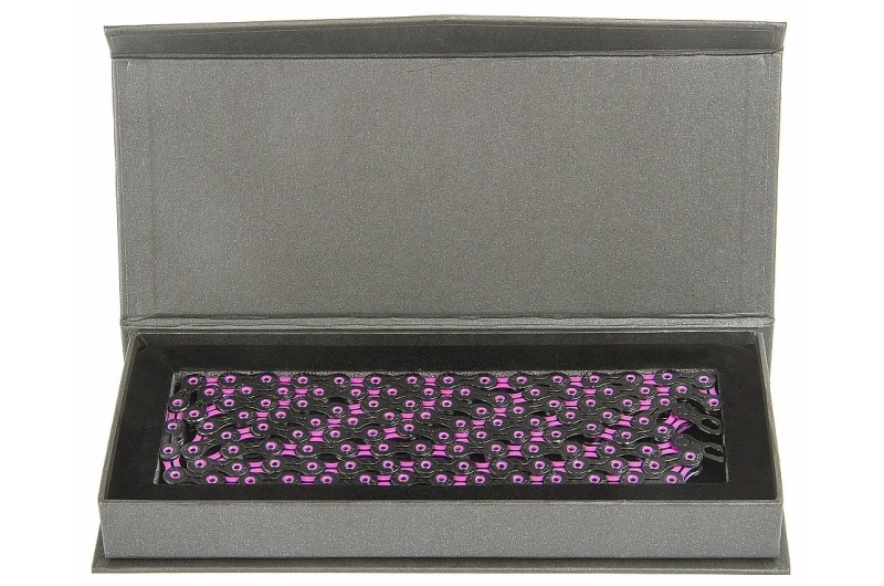 ŘETĚZ KMC X-11-SL DLC růžovo/černý BOX