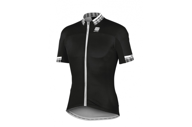 SPORTFUL dres krátký rukáv Sportful Body Fit Team 12 černá-bílá