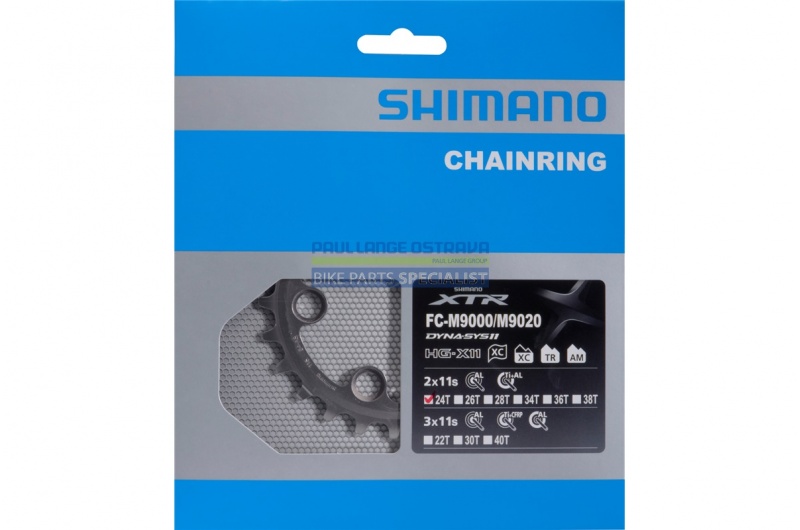 SHIMANO převodník XTR FC-M9000/M9020 2x11, 24z