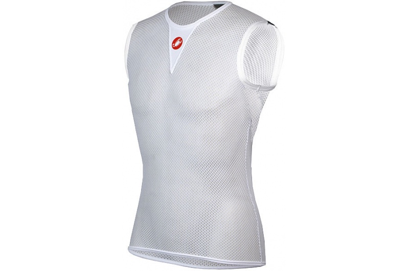 CASTELLI funkční triko Core bez rukávu bílá 